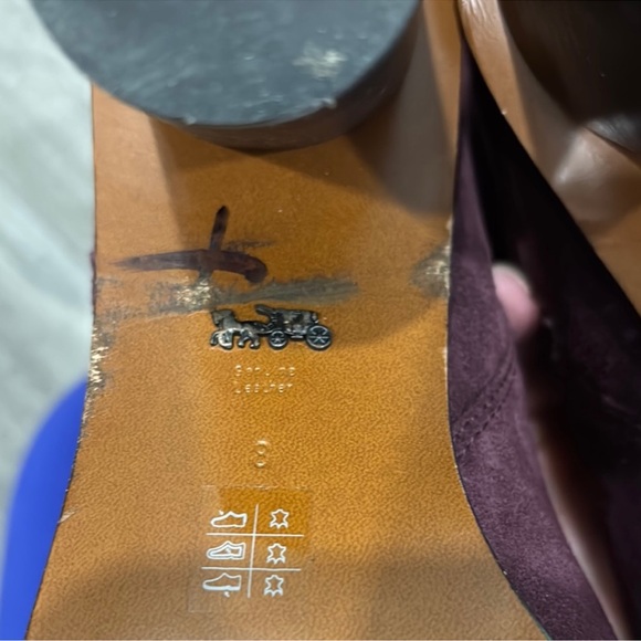 Coach Over the Knee Boots in Deep Burgundy - Picture 5 of 7